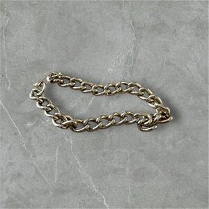 Chunky plated gold vintage Chain Bracelet women’s os